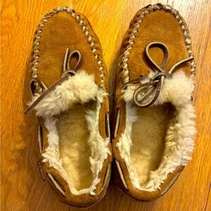 LL Bean wicked good Sherpa moccasins